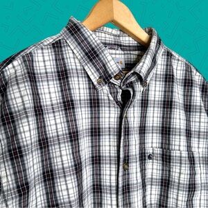 Carhartt Short Sleeve Plaid Button Down Shirt